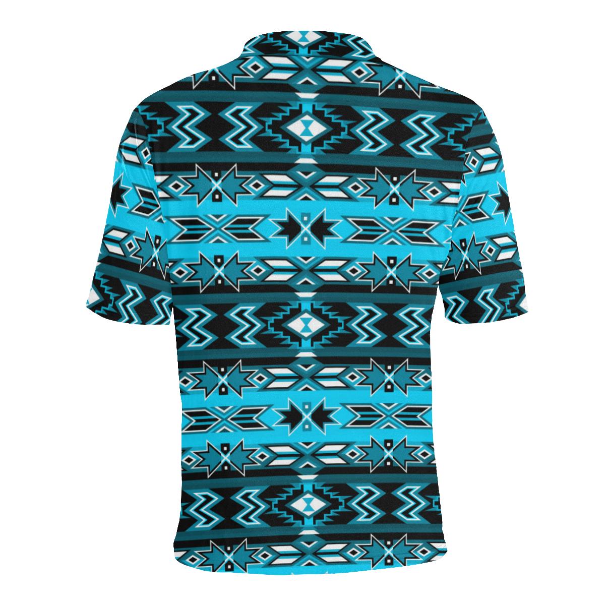 Northern Journey Men's All Over Print Polo Shirt (Model T55) Men's Polo Shirt (Model T55) e-joyer