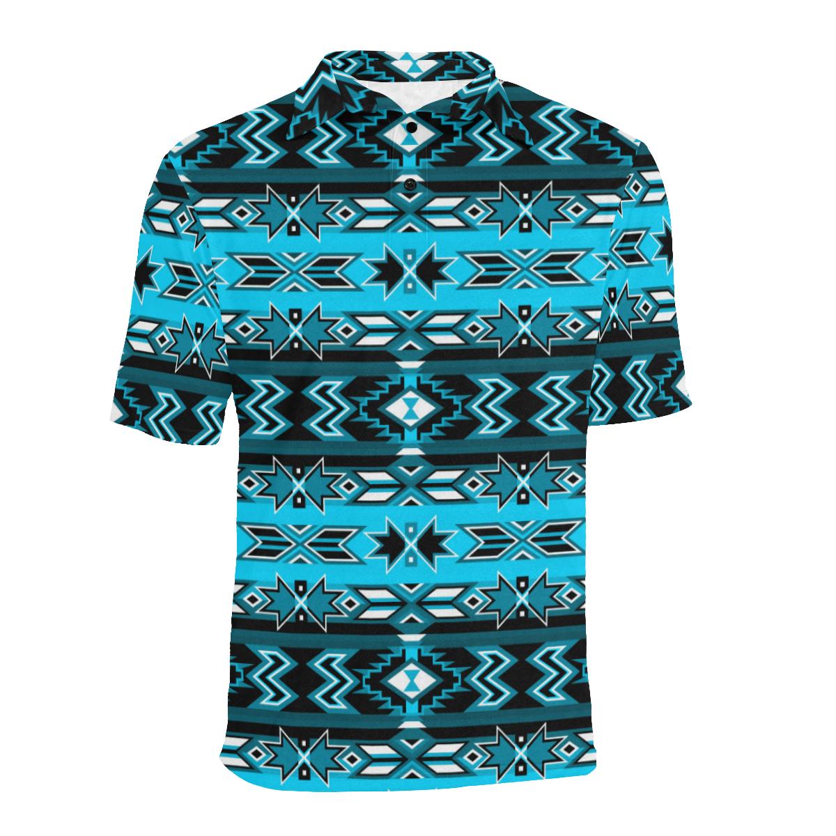 Northern Journey Men's All Over Print Polo Shirt (Model T55) Men's Polo Shirt (Model T55) e-joyer