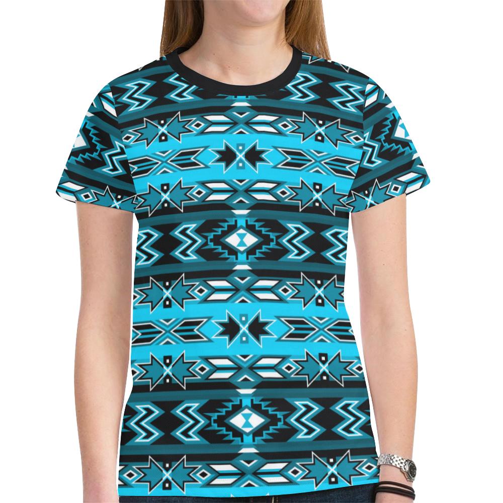 Northern Journey New All Over Print T-shirt for Women (Model T45) New All Over Print T-shirt for Women (T45) e-joyer