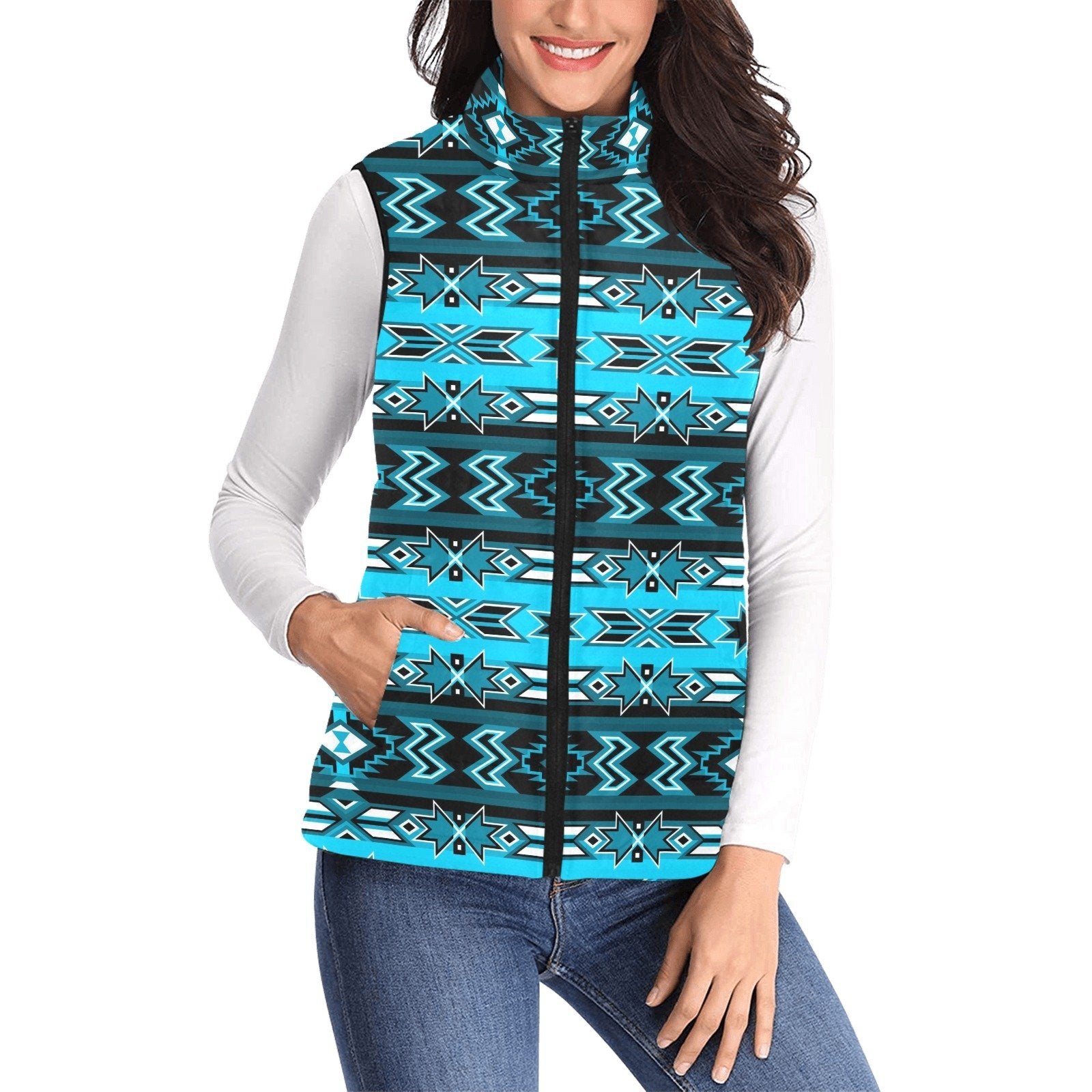 Northern Journey Women's Padded Vest Jacket (Model H44) Women's Padded Vest Jacket (H44) e-joyer