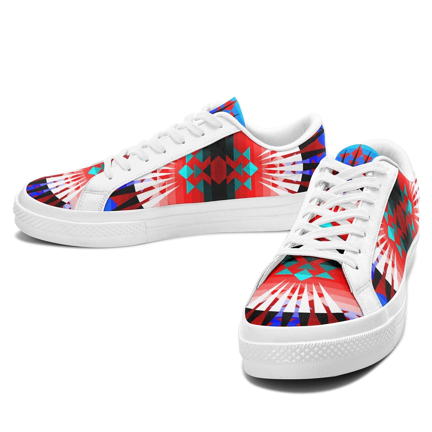 Northwest Ribbonwork Bustles Aapisi Low Top Canvas Shoes White Sole 49 Dzine