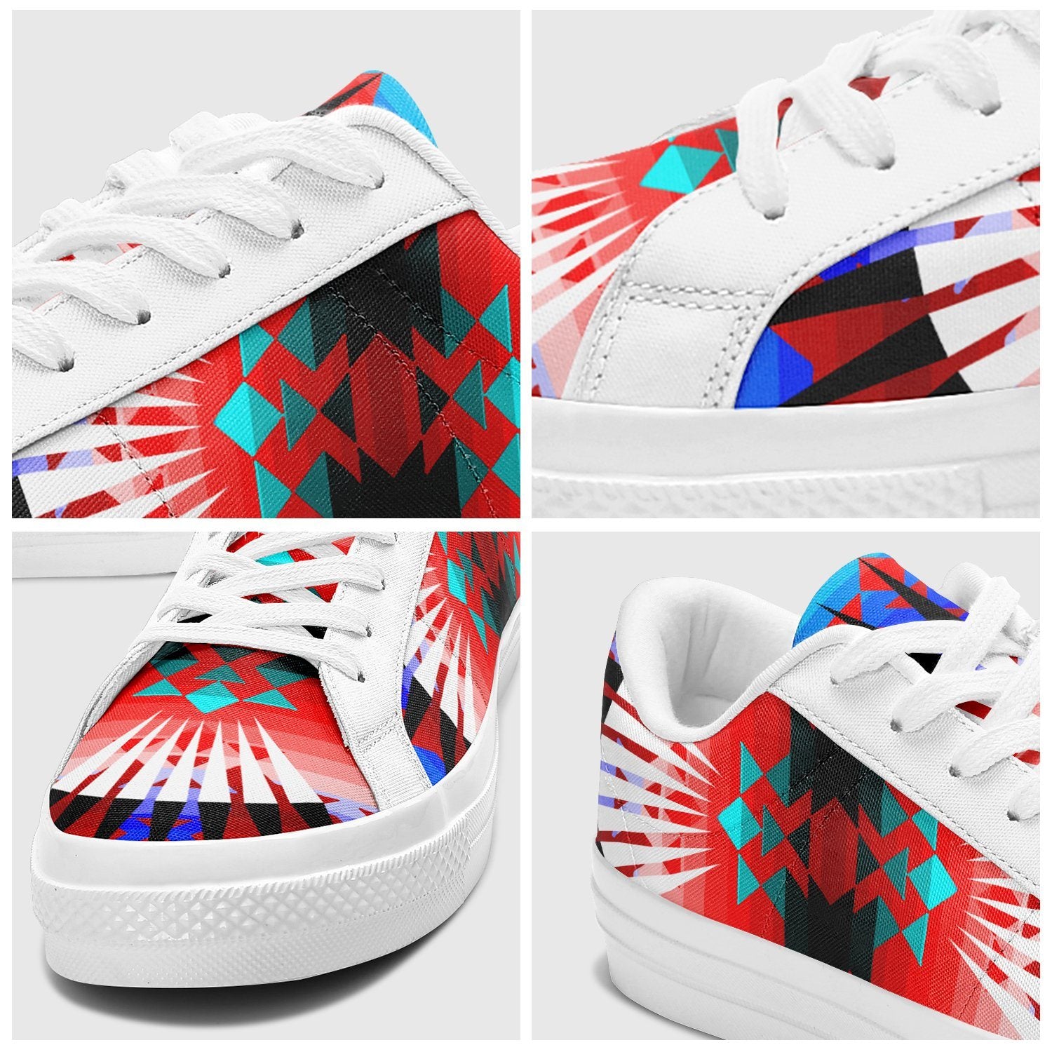 Northwest Ribbonwork Bustles Aapisi Low Top Canvas Shoes White Sole 49 Dzine