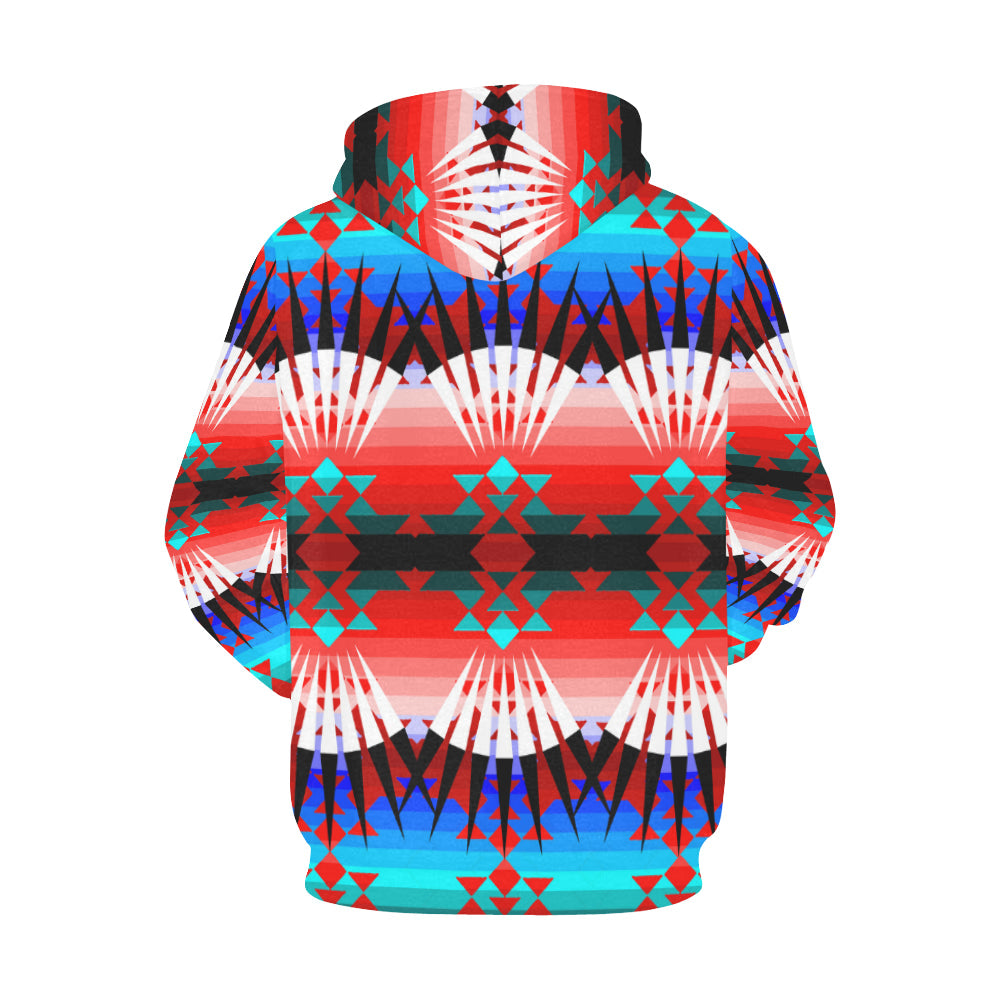 Northwest Ribbonwork Bustles All Over Print Hoodie for Women (USA Size) (Model H13) Hoodie e-joyer