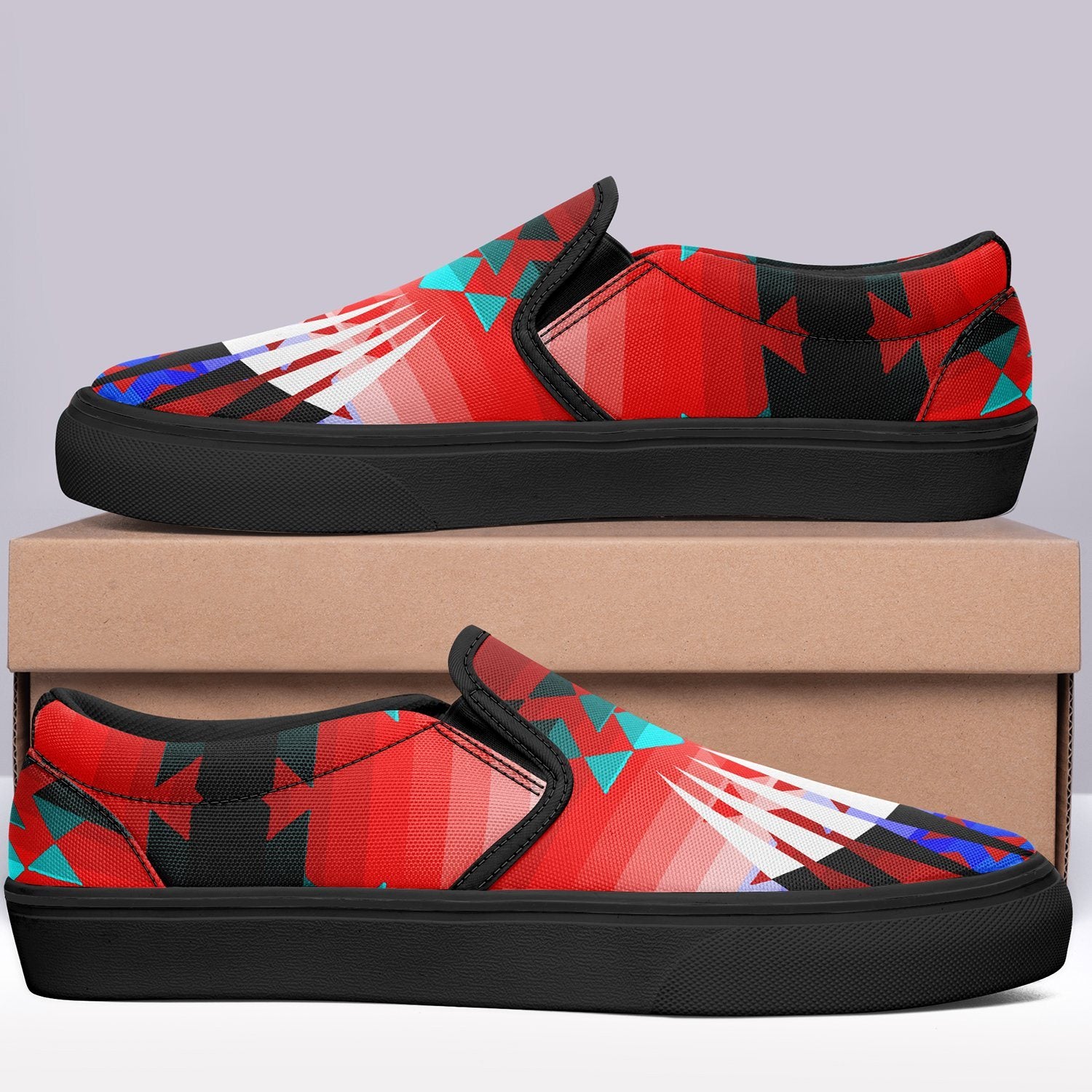 Northwest Ribbonwork Bustles Otoyimm Canvas Slip On Shoes 49 Dzine