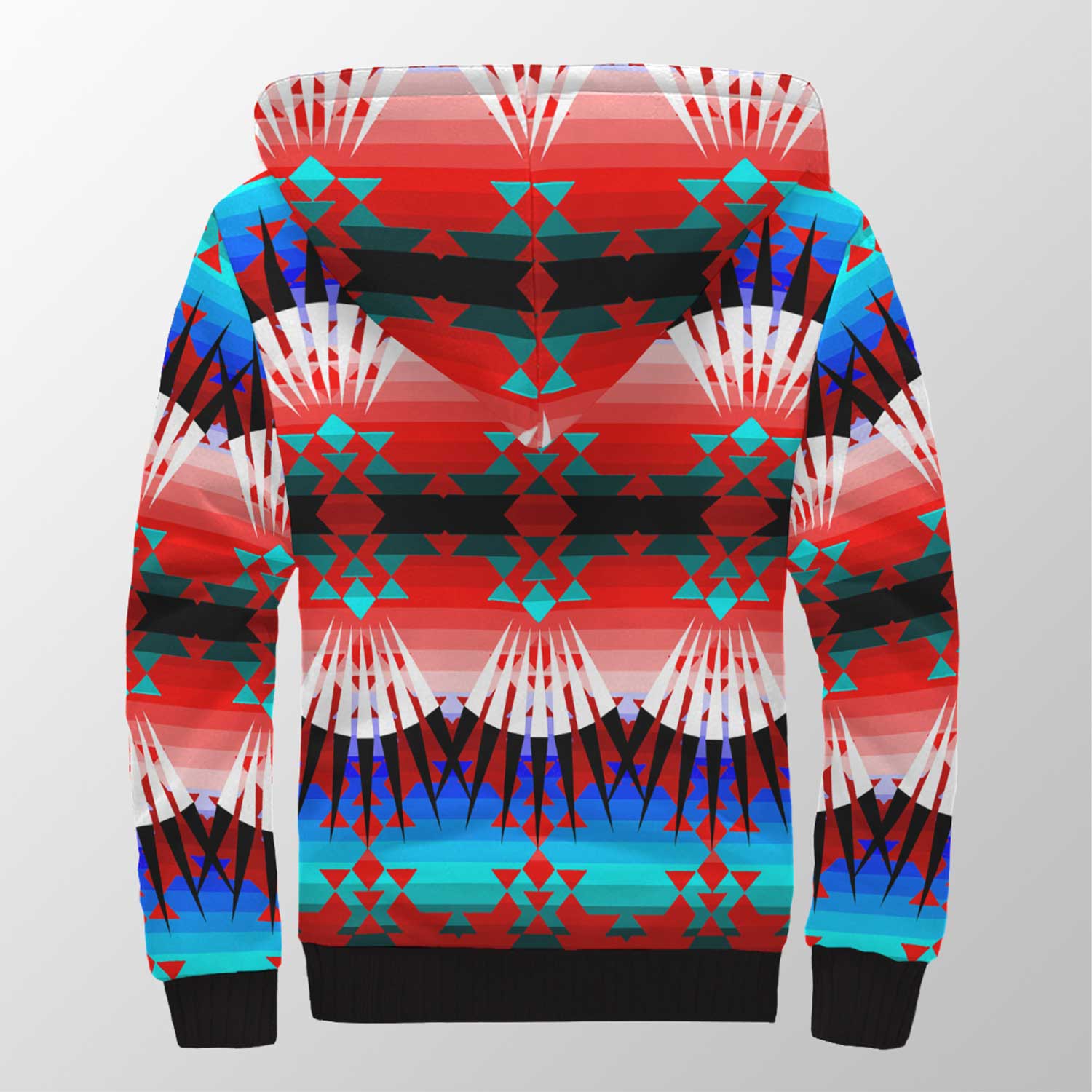 Northwest Ribbonwork Bustles Sherpa Hoodie 49 Dzine