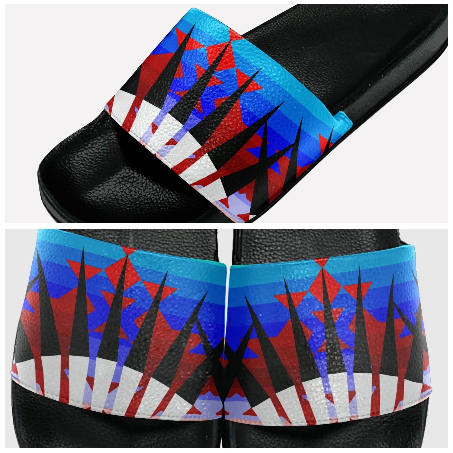 Northwest Ribbonwork Bustles Slide Sandals 49 Dzine