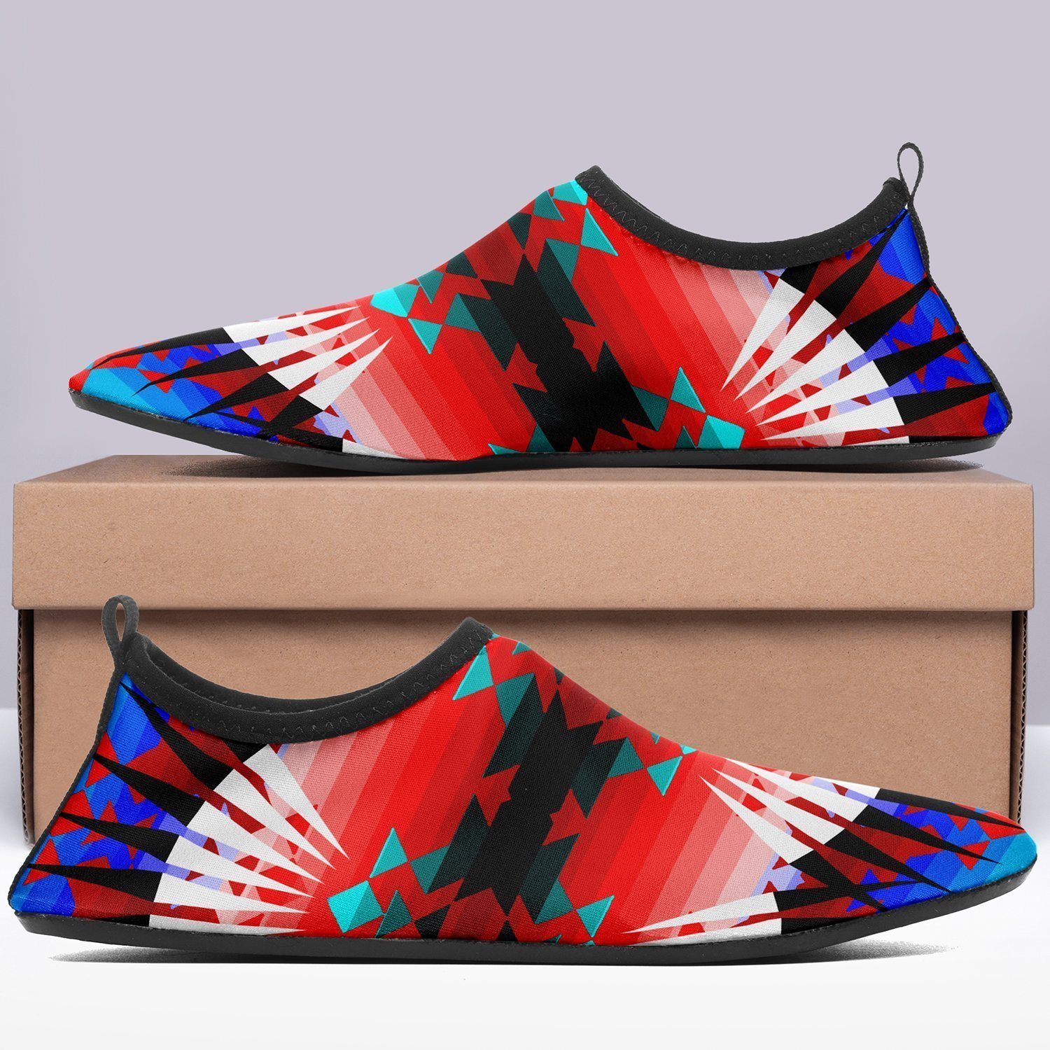 Northwest Ribbonwork Bustles Sockamoccs Kid's Slip On Shoes 49 Dzine