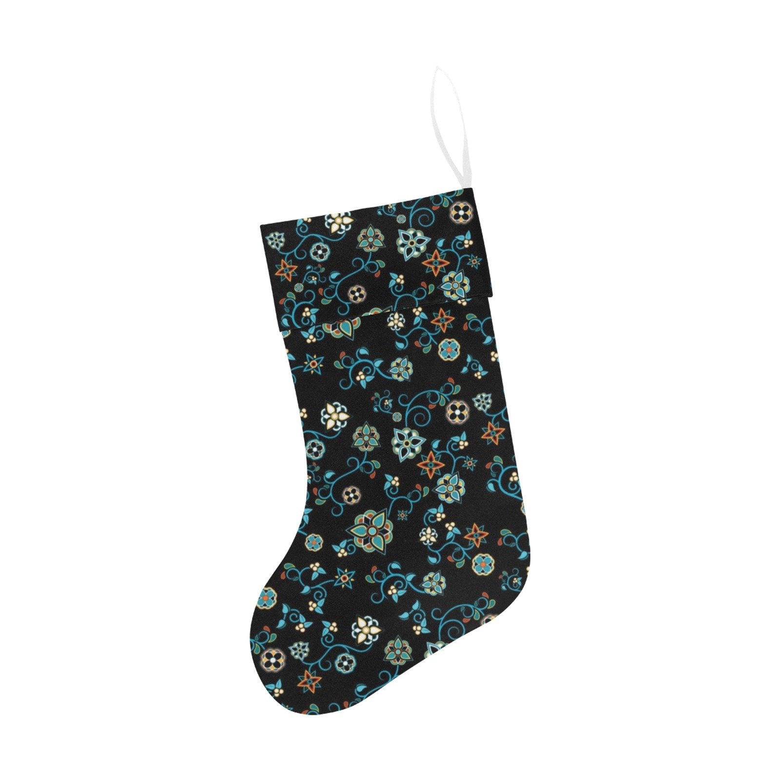 Ocean Bloom Christmas Stocking holiday stocking e-joyer
