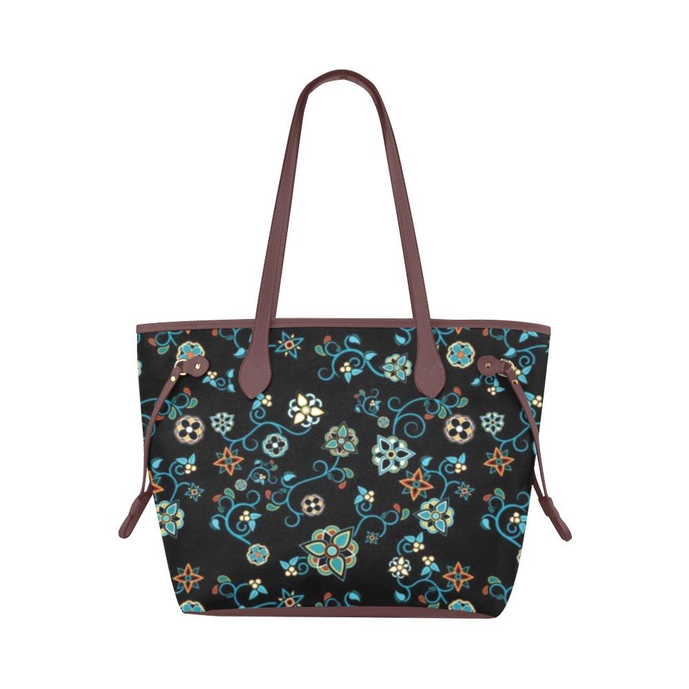 Ocean Bloom Clover Canvas Tote Bag (Model 1661) Clover Canvas Tote Bag (1661) e-joyer