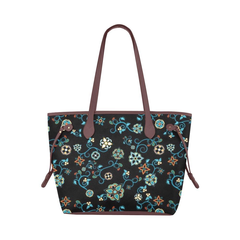 Ocean Bloom Clover Canvas Tote Bag (Model 1661) Clover Canvas Tote Bag (1661) e-joyer
