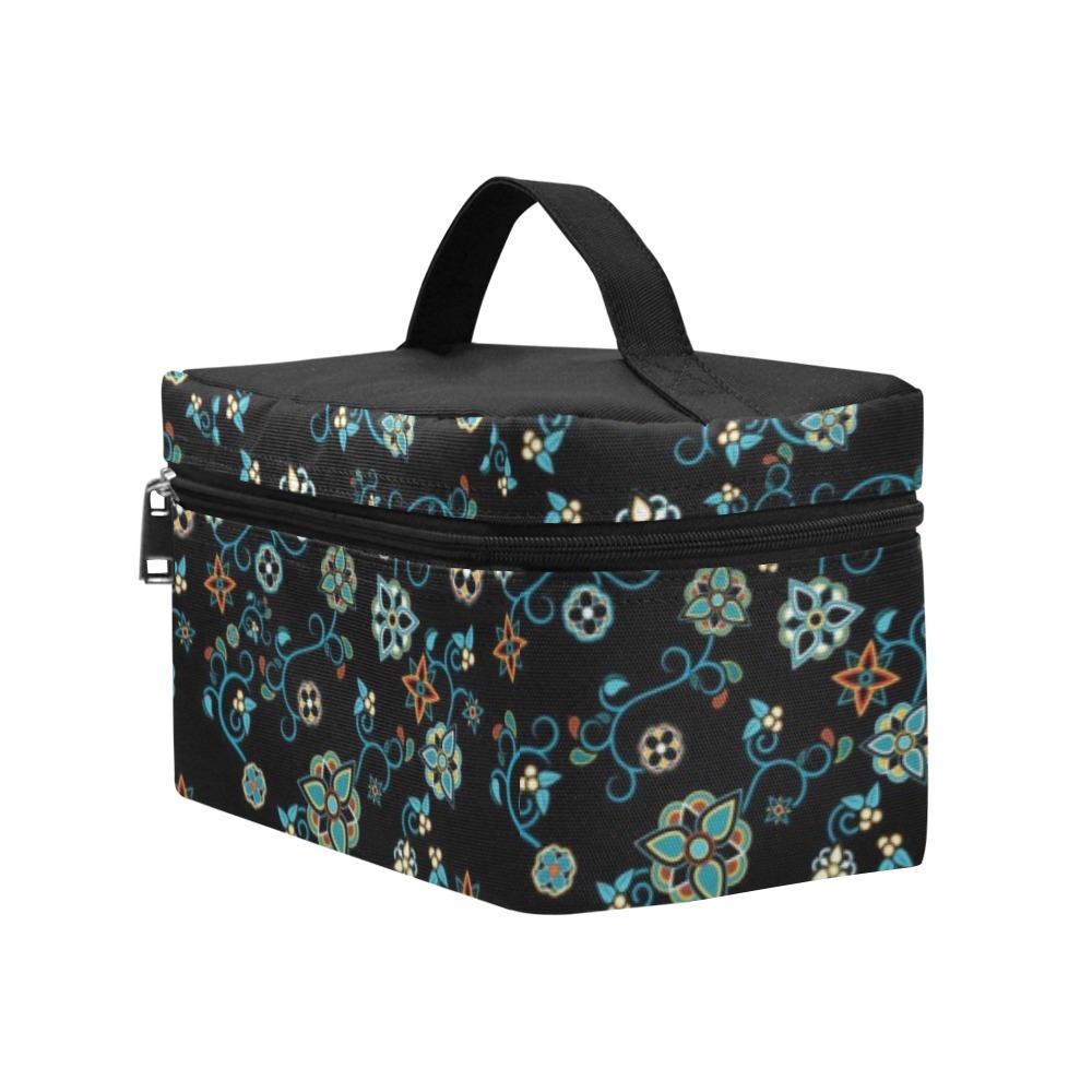 Ocean Bloom Cosmetic Bag/Large (Model 1658) bag e-joyer