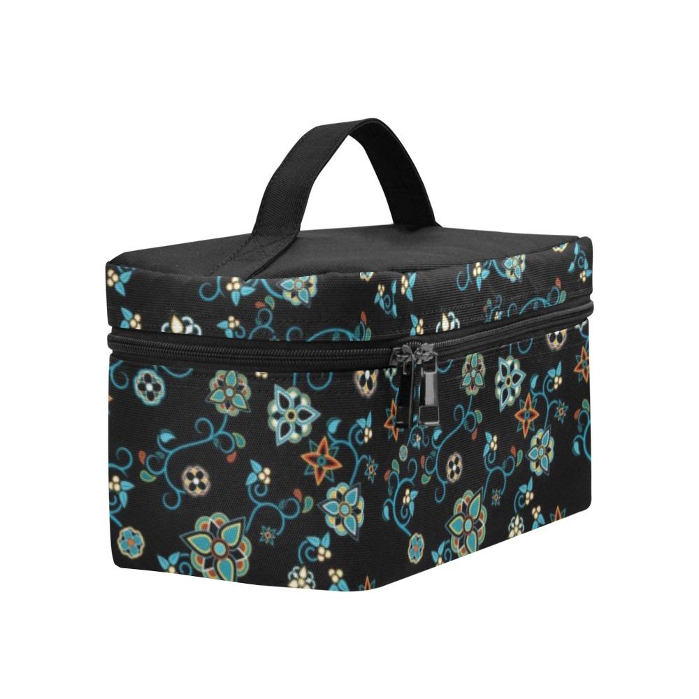 Ocean Bloom Cosmetic Bag/Large (Model 1658) bag e-joyer