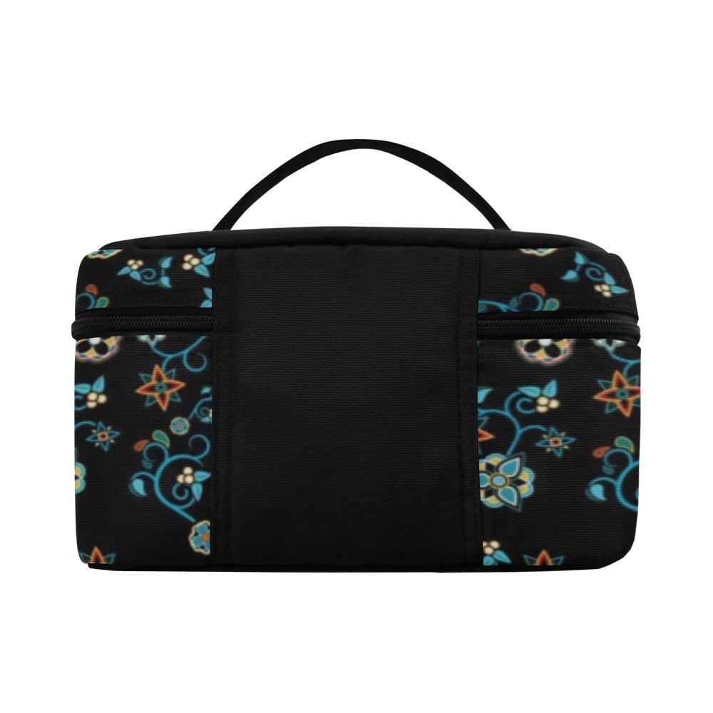 Ocean Bloom Cosmetic Bag/Large (Model 1658) bag e-joyer