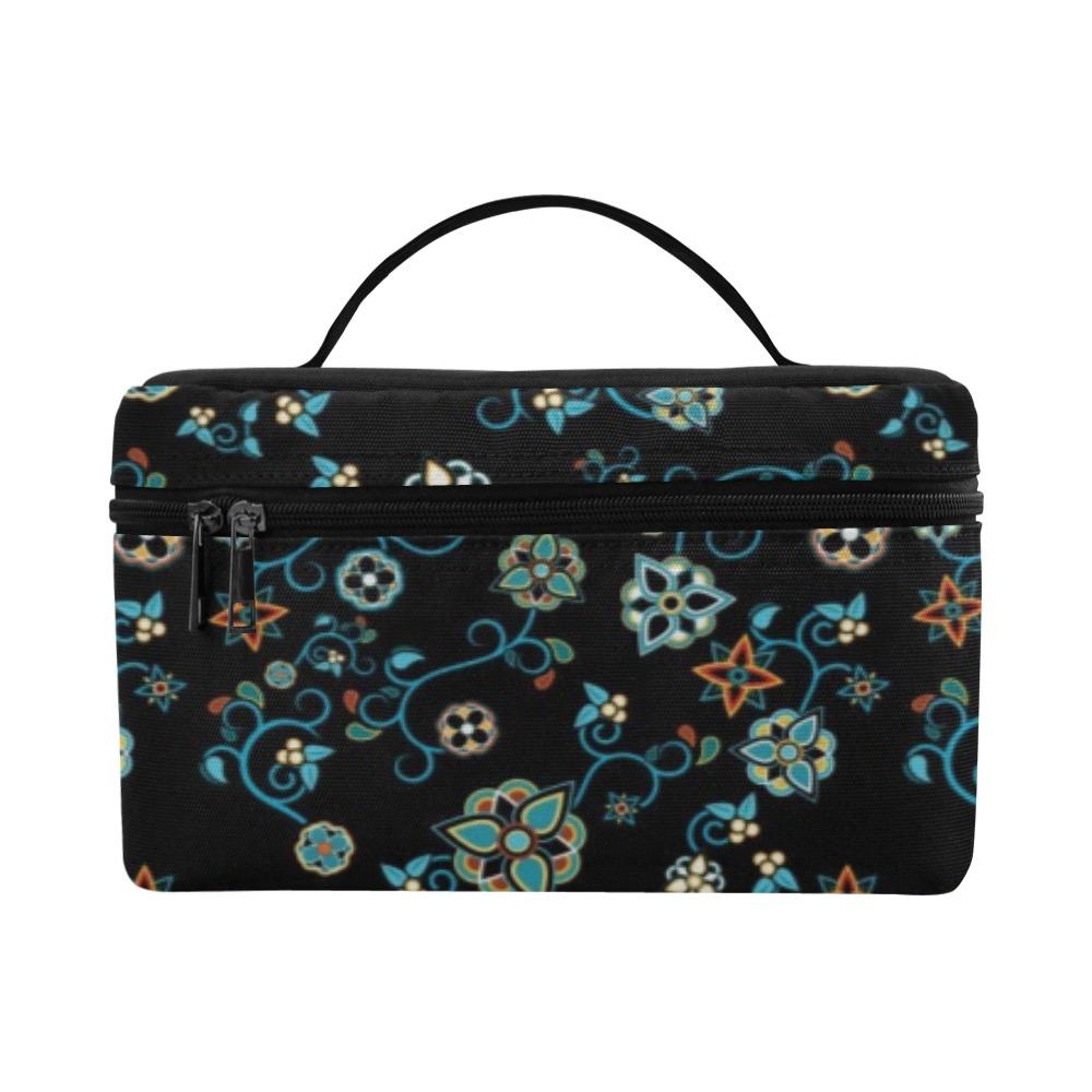 Ocean Bloom Cosmetic Bag/Large (Model 1658) bag e-joyer
