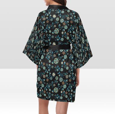 Ocean Bloom Kimono Robe Artsadd