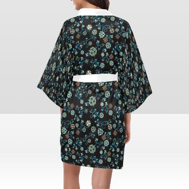 Ocean Bloom Kimono Robe Artsadd