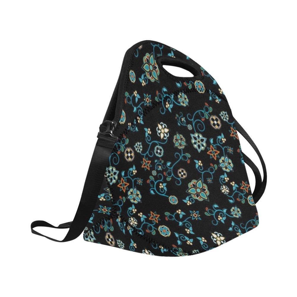 Ocean Bloom Neoprene Lunch Bag/Large (Model 1669) bag 49 Dzine