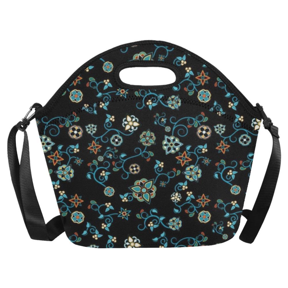 Ocean Bloom Neoprene Lunch Bag/Large (Model 1669) bag 49 Dzine