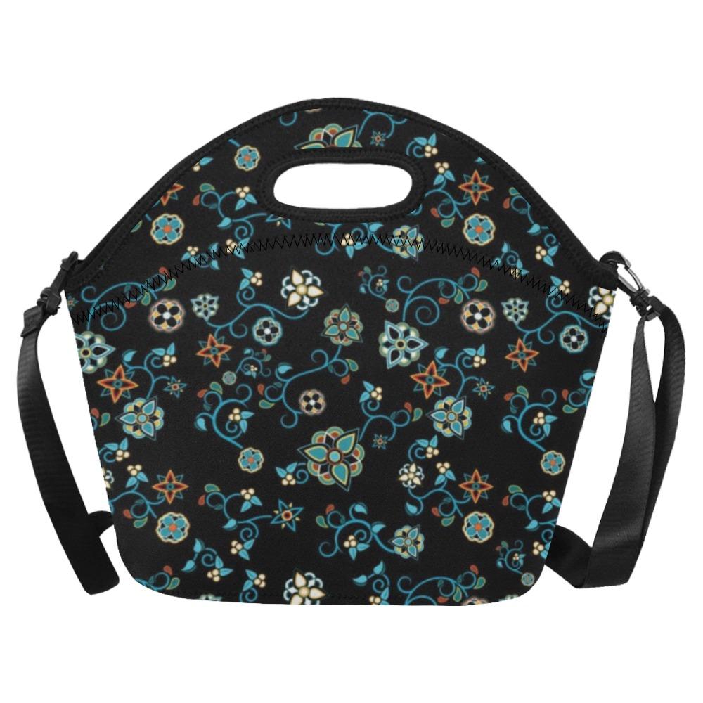 Ocean Bloom Neoprene Lunch Bag/Large (Model 1669) bag 49 Dzine