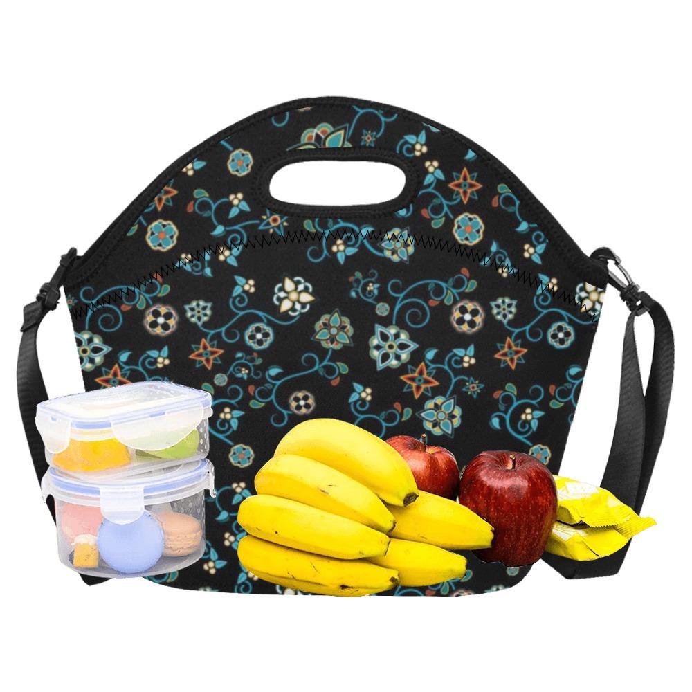 Ocean Bloom Neoprene Lunch Bag/Large (Model 1669) bag 49 Dzine