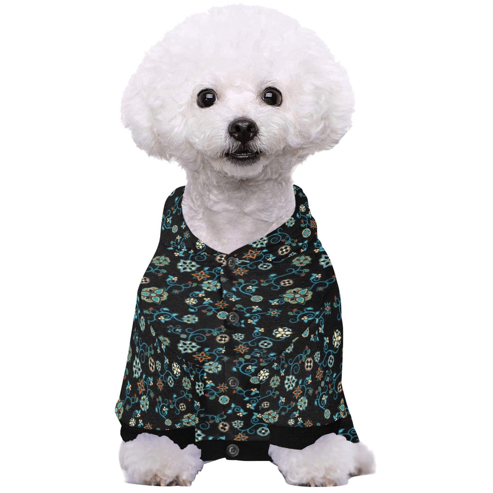 Ocean Bloom Pet Dog Hoodie Pet Dog Hoodie e-joyer 