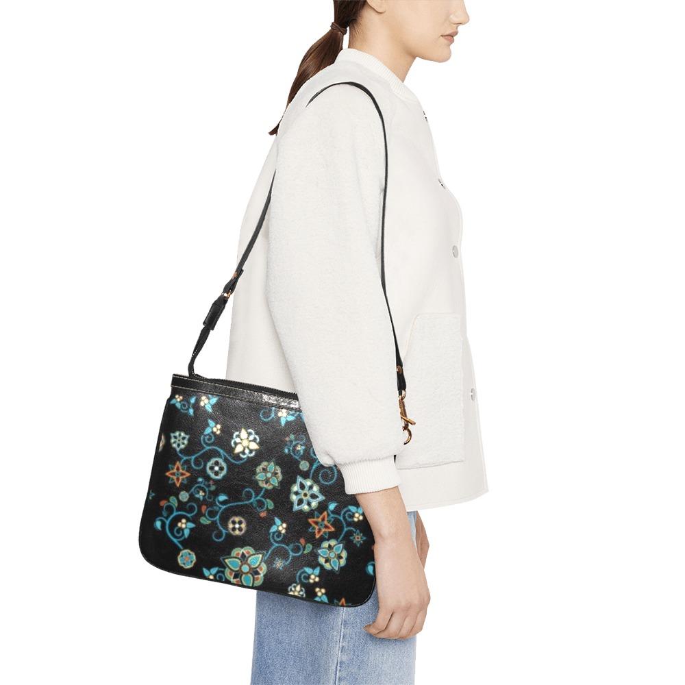 Ocean Bloom Small Shoulder Bag (Model 1710) Small Shoulder Bag (1710) e-joyer