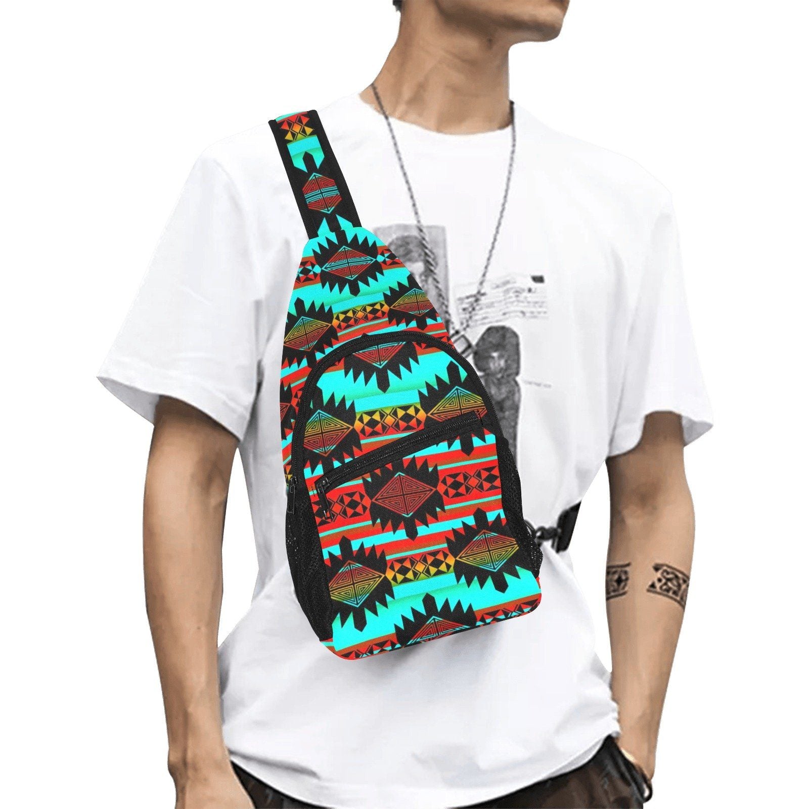 Okotoks Arrow All Over Print Chest Bag (Model 1719) All Over Print Chest Bag (1719) e-joyer