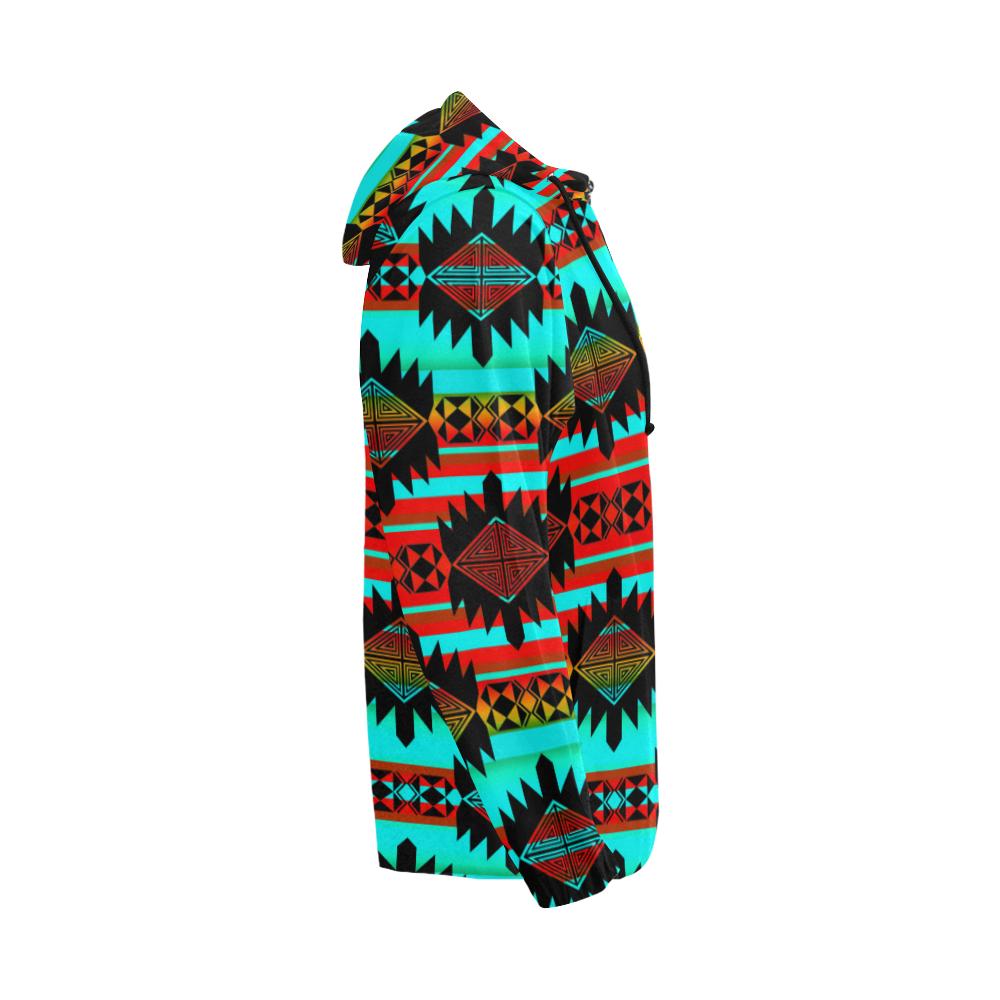 Okotoks Arrow All Over Print Full Zip Hoodie for Men (Model H14) All Over Print Full Zip Hoodie for Men (H14) e-joyer