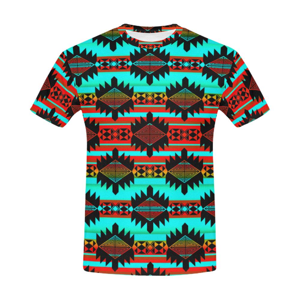 Okotoks Arrow All Over Print T-Shirt for Men (USA Size) (Model T40) All Over Print T-Shirt for Men (T40) e-joyer