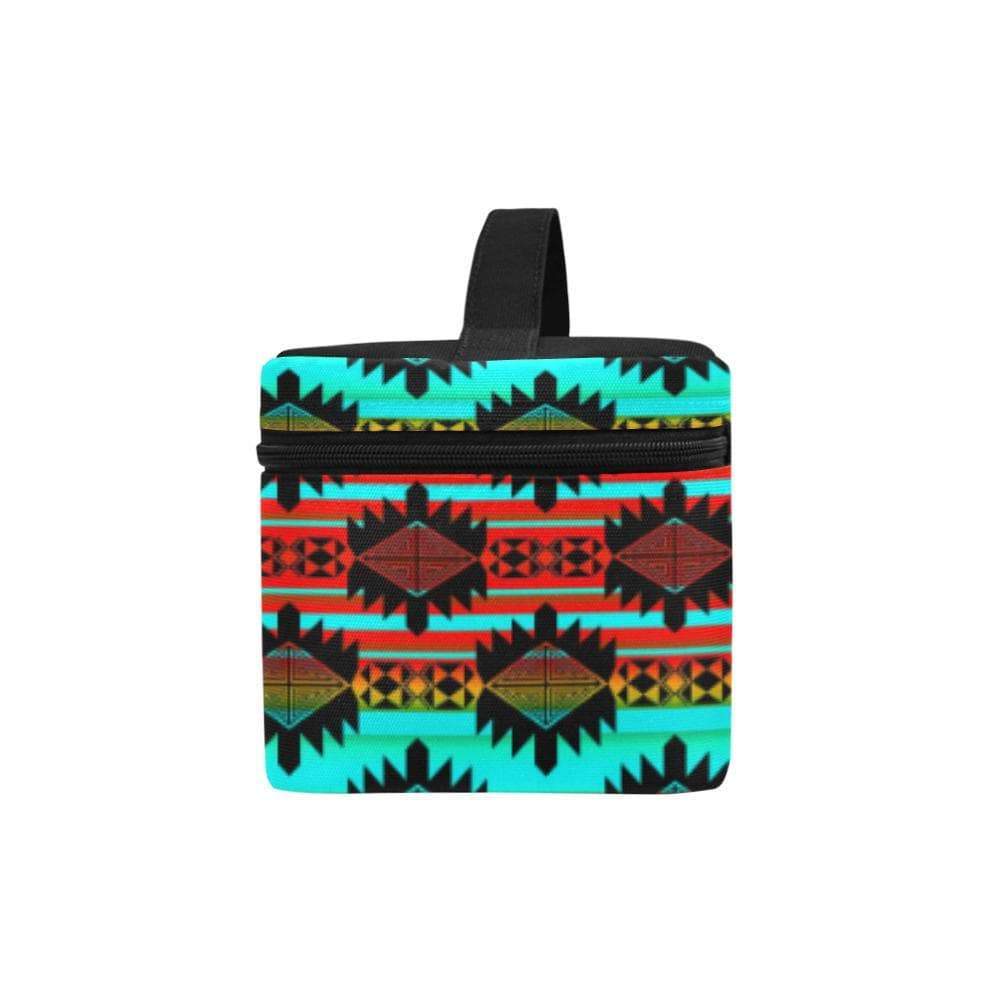 Okotoks Arrow Cosmetic Bag/Large (Model 1658) Cosmetic Bag e-joyer