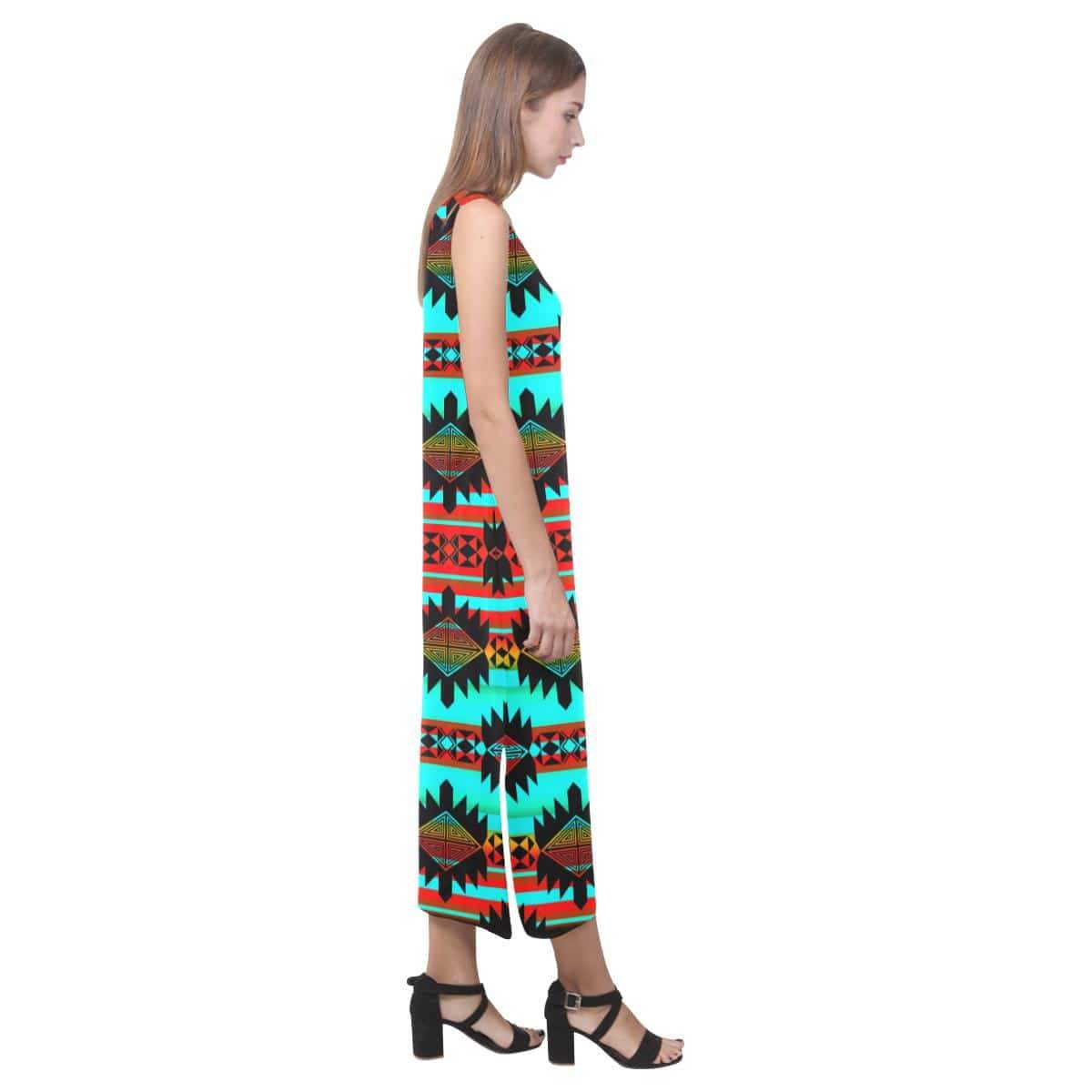 Okotoks Arrow Phaedra Sleeveless Open Fork Long Dress (Model D08) Phaedra Sleeveless Open Fork Long Dress (D08) e-joyer