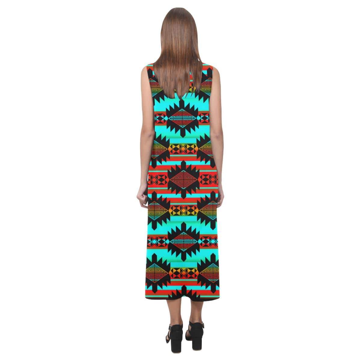 Okotoks Arrow Phaedra Sleeveless Open Fork Long Dress (Model D08) Phaedra Sleeveless Open Fork Long Dress (D08) e-joyer