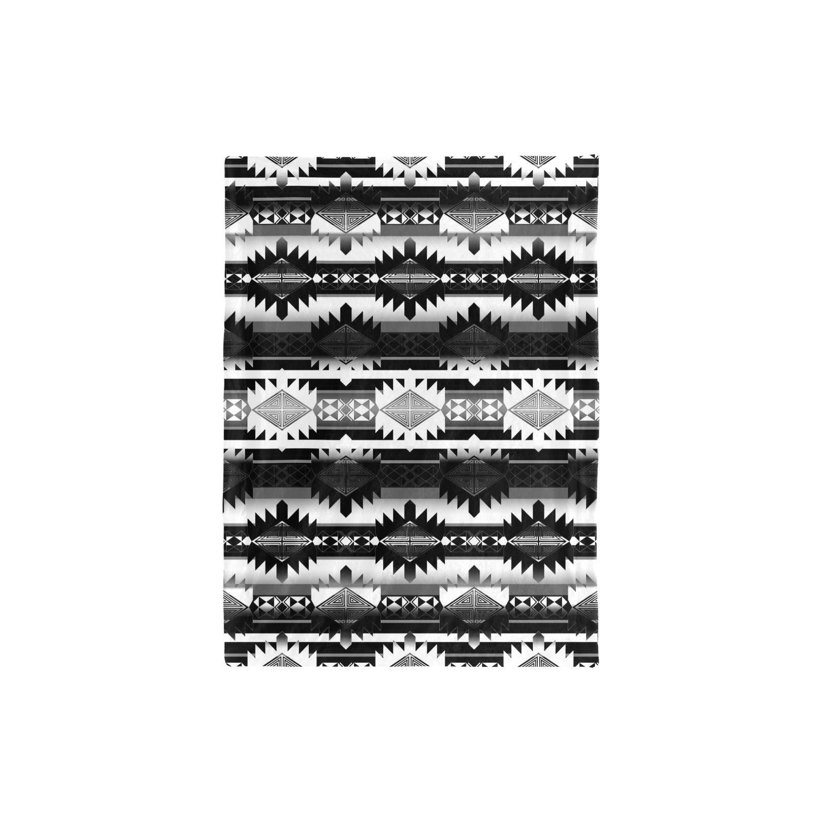Okotoks Black and White Baby Blanket 30"x40" Baby Blanket 30"x40" e-joyer