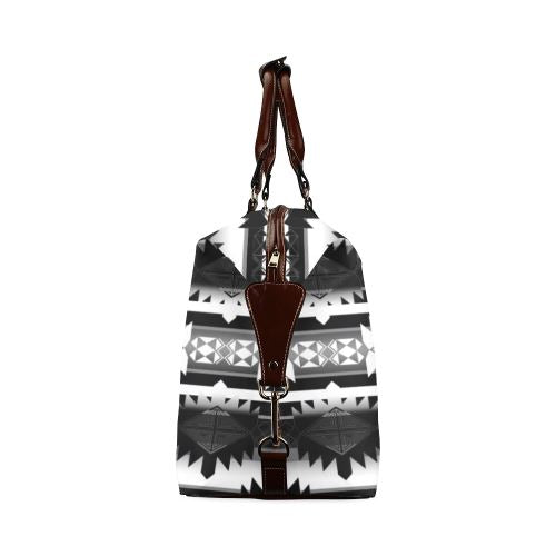 Okotoks Black and White Classic Travel Bag (Model 1643) Remake Classic Travel Bags (1643) e-joyer