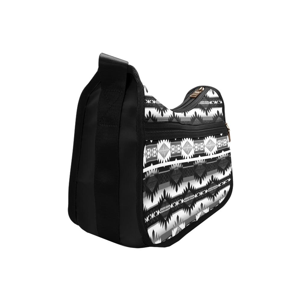 Okotoks Black and White Crossbody Bags (Model 1616) Crossbody Bags (1616) e-joyer