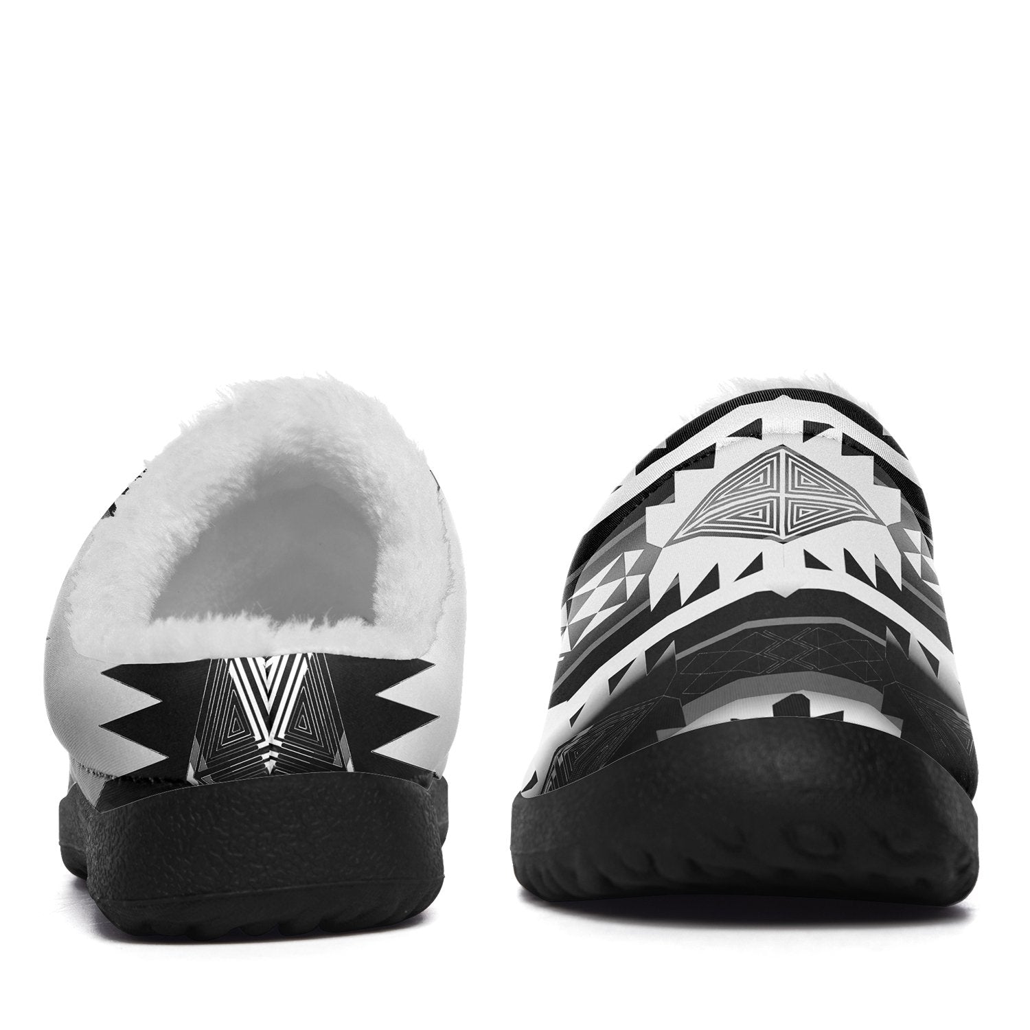 Okotoks Black and White Ikinnii Indoor Slipper 49 Dzine