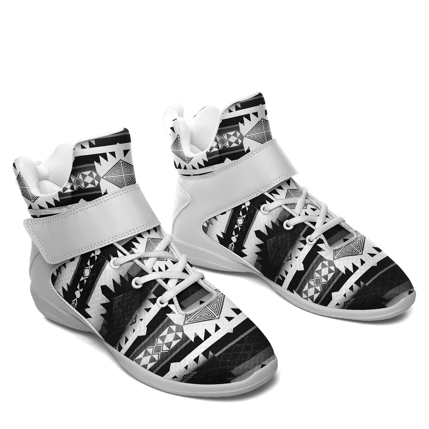 Okotoks Black and White Ipottaa Basketball / Sport High Top Shoes 49 Dzine 