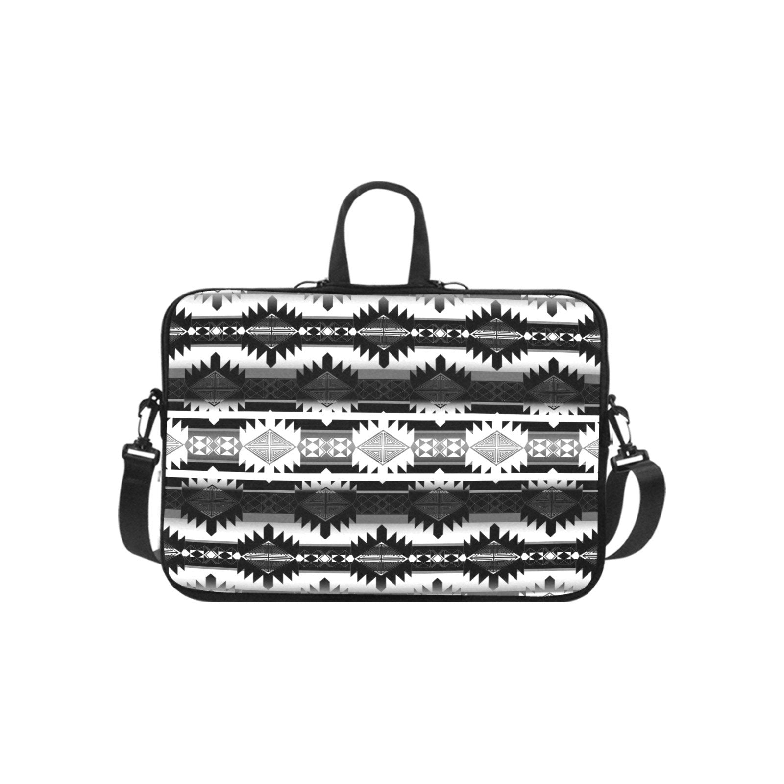 Okotoks Black and White Laptop Handbags 11" bag e-joyer