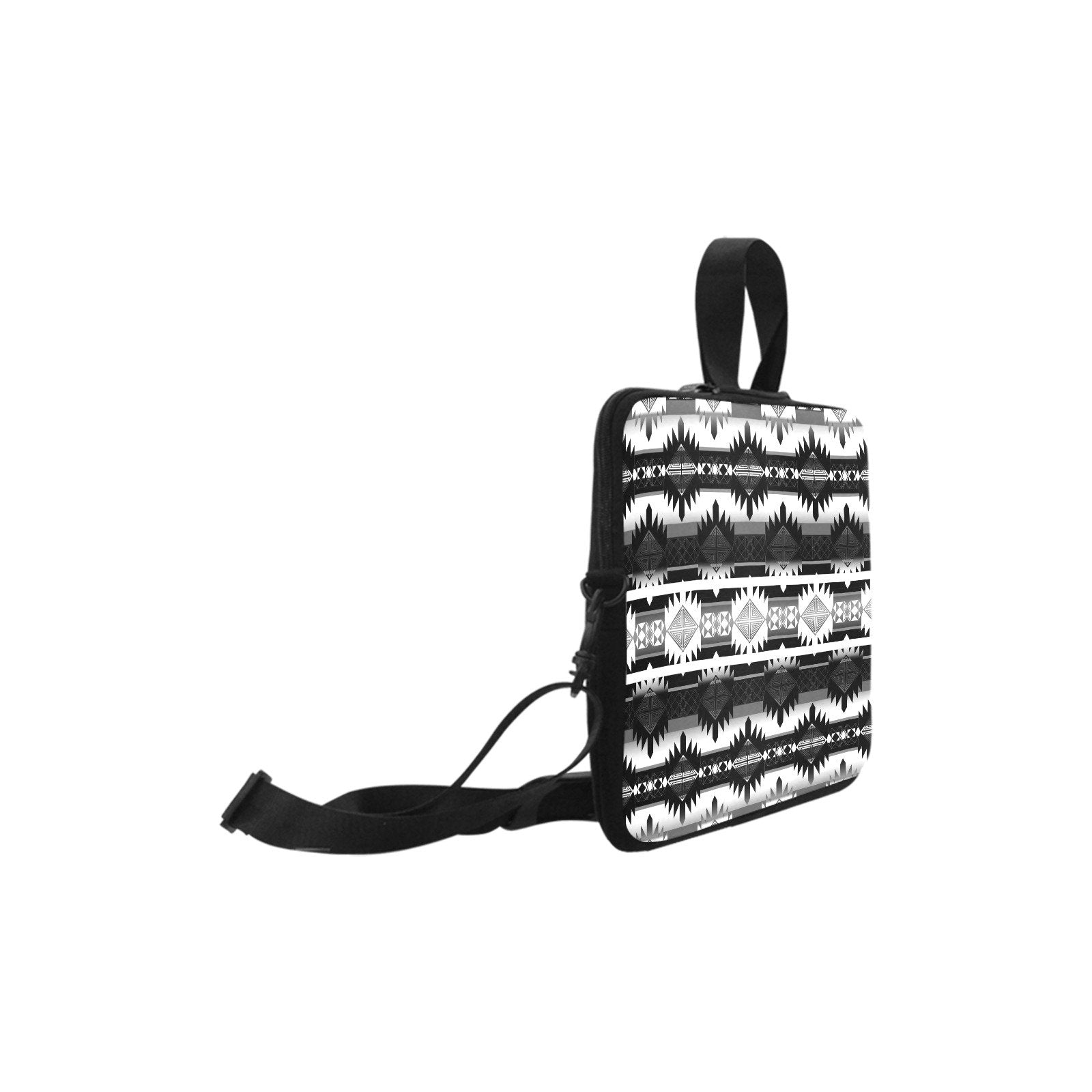 Okotoks Black and White Laptop Handbags 17" bag e-joyer