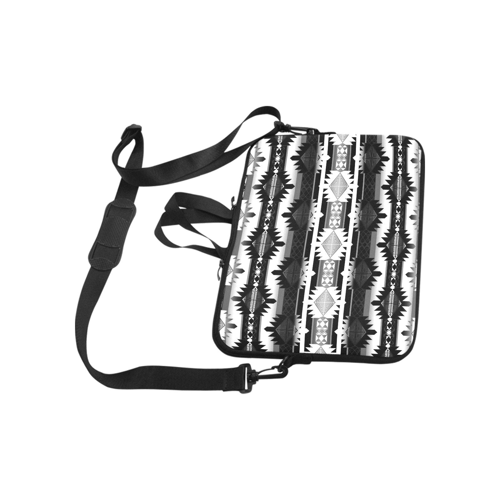 Okotoks Black and White Laptop Handbags 17" bag e-joyer