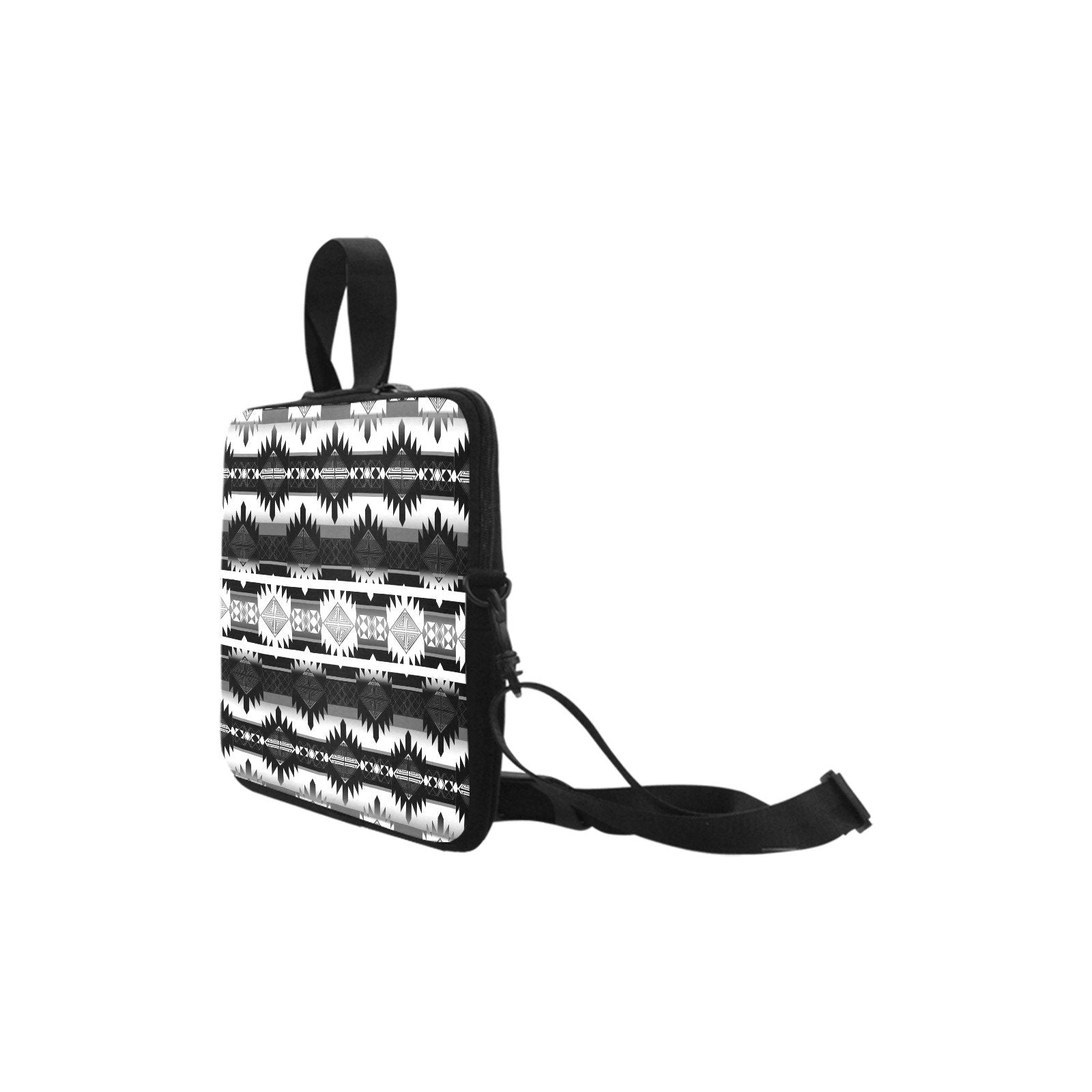 Okotoks Black and White Laptop Handbags 17" bag e-joyer