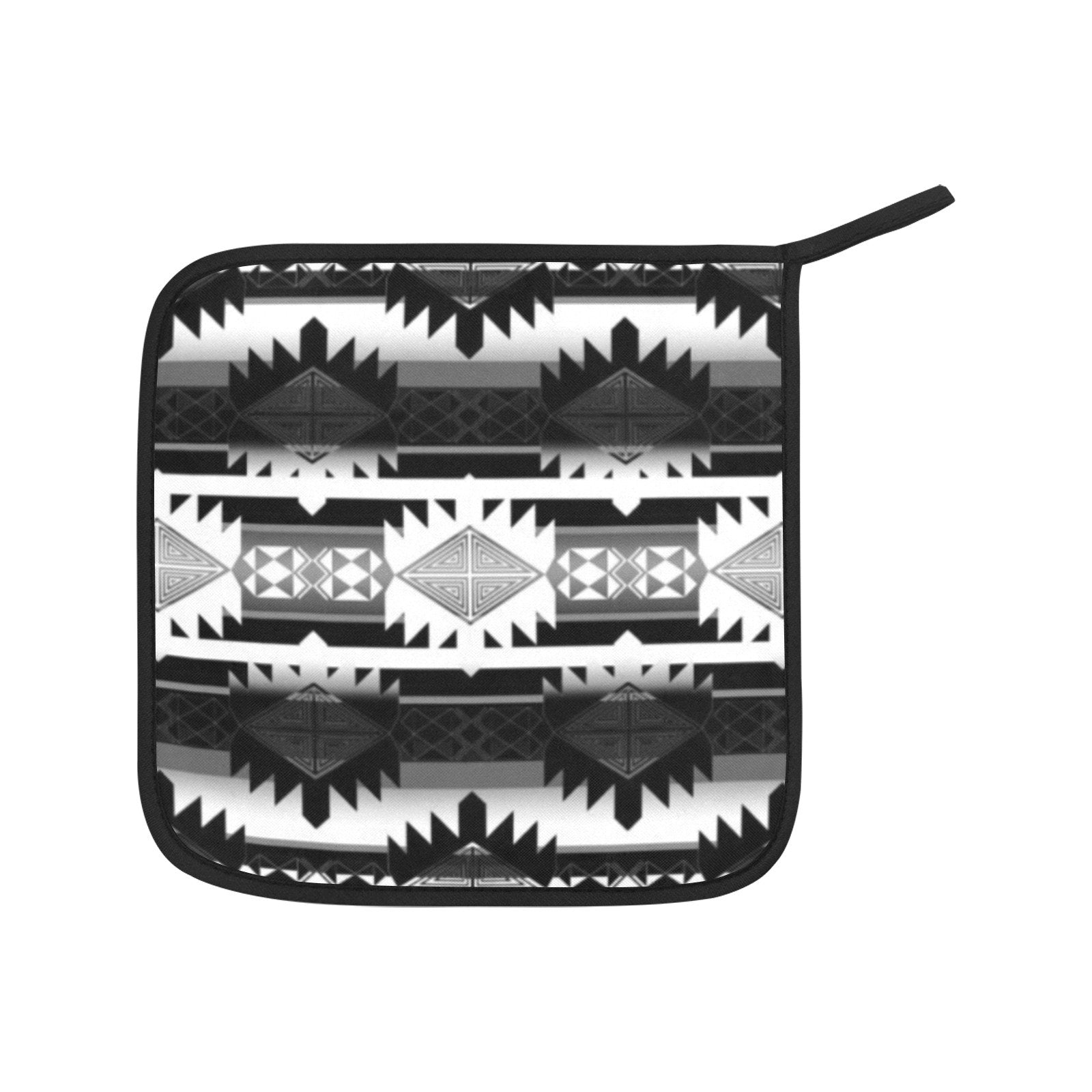 Okotoks Black and White Oven Mitt & Pot Holder Oven Mitt & Pot Holder e-joyer