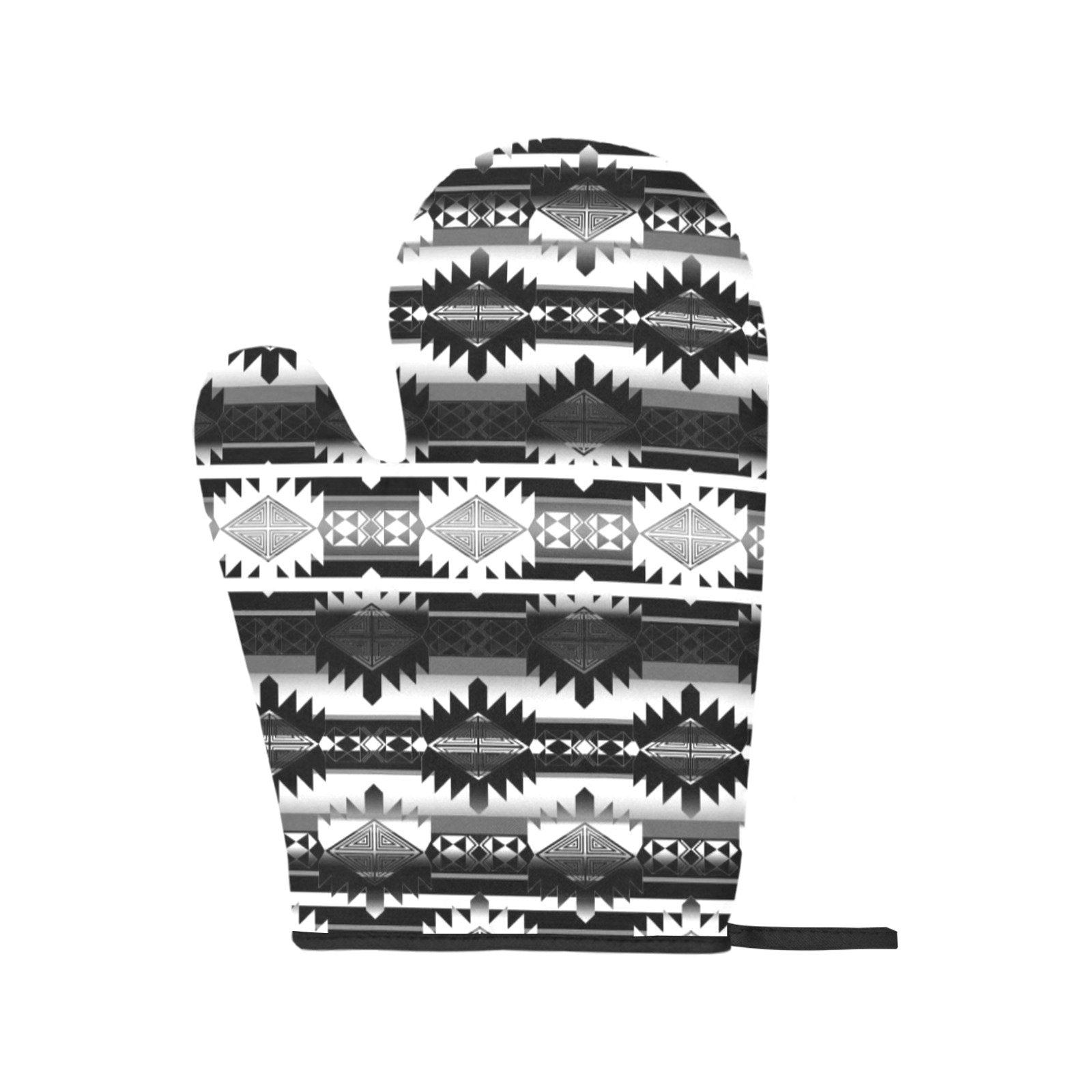 Okotoks Black and White Oven Mitt & Pot Holder Oven Mitt & Pot Holder e-joyer