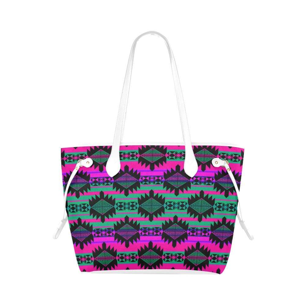 Okotoks Moonlight Clover Canvas Tote Bag (Model 1661) Clover Canvas Tote Bag (1661) e-joyer