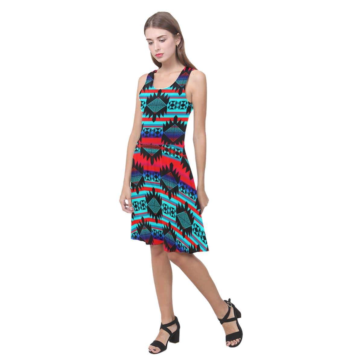 Okotoks Mountain Atalanta Casual Sundress(Model D04) Atalanta Sundress (D04) e-joyer