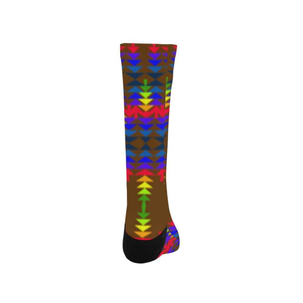 Olive Sage with Eagle Feather Trouser Socks Trouser Socks e-joyer
