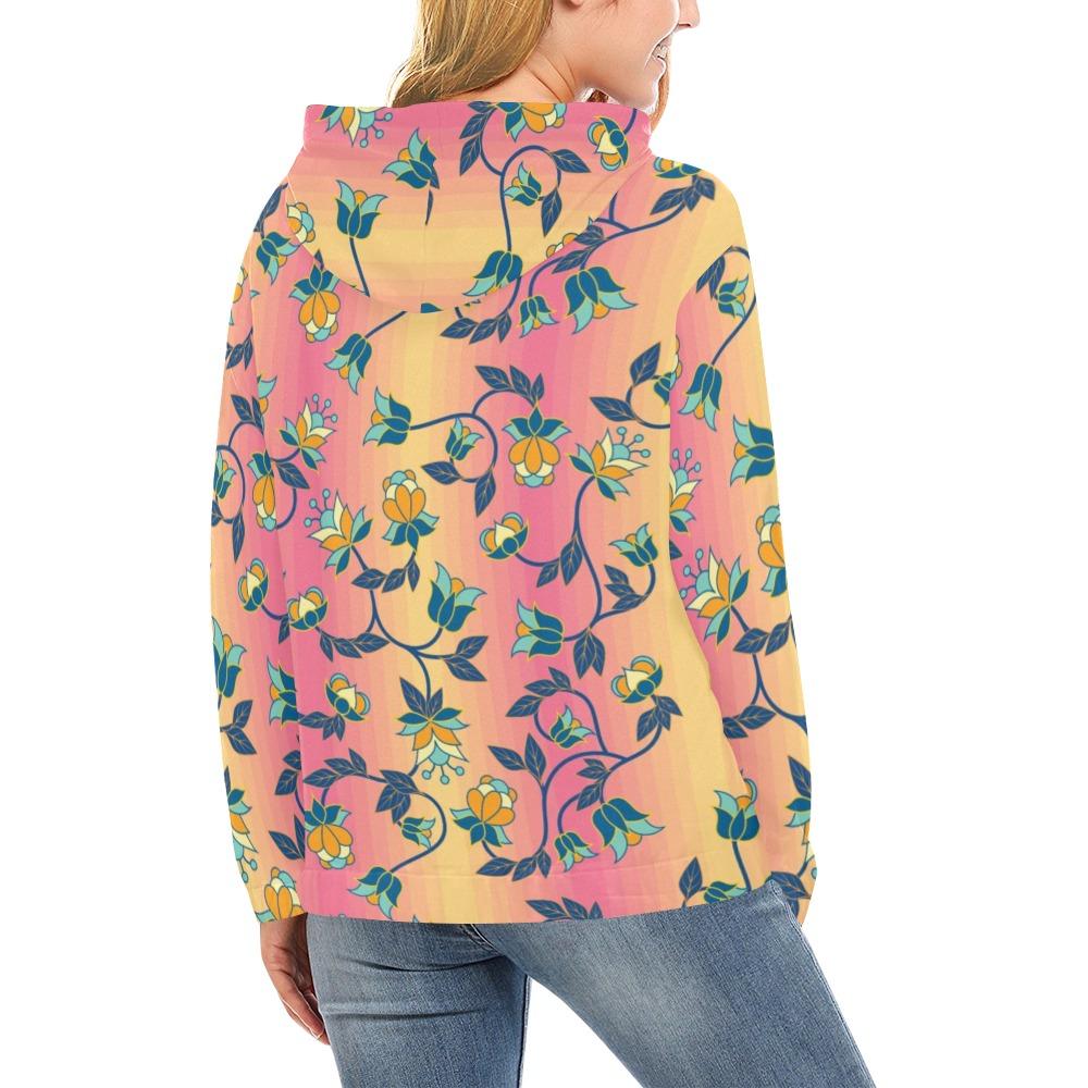 Orange Days All Over Print Hoodie for Women (USA Size) (Model H13) All Over Print Hoodie for Women (H13) e-joyer