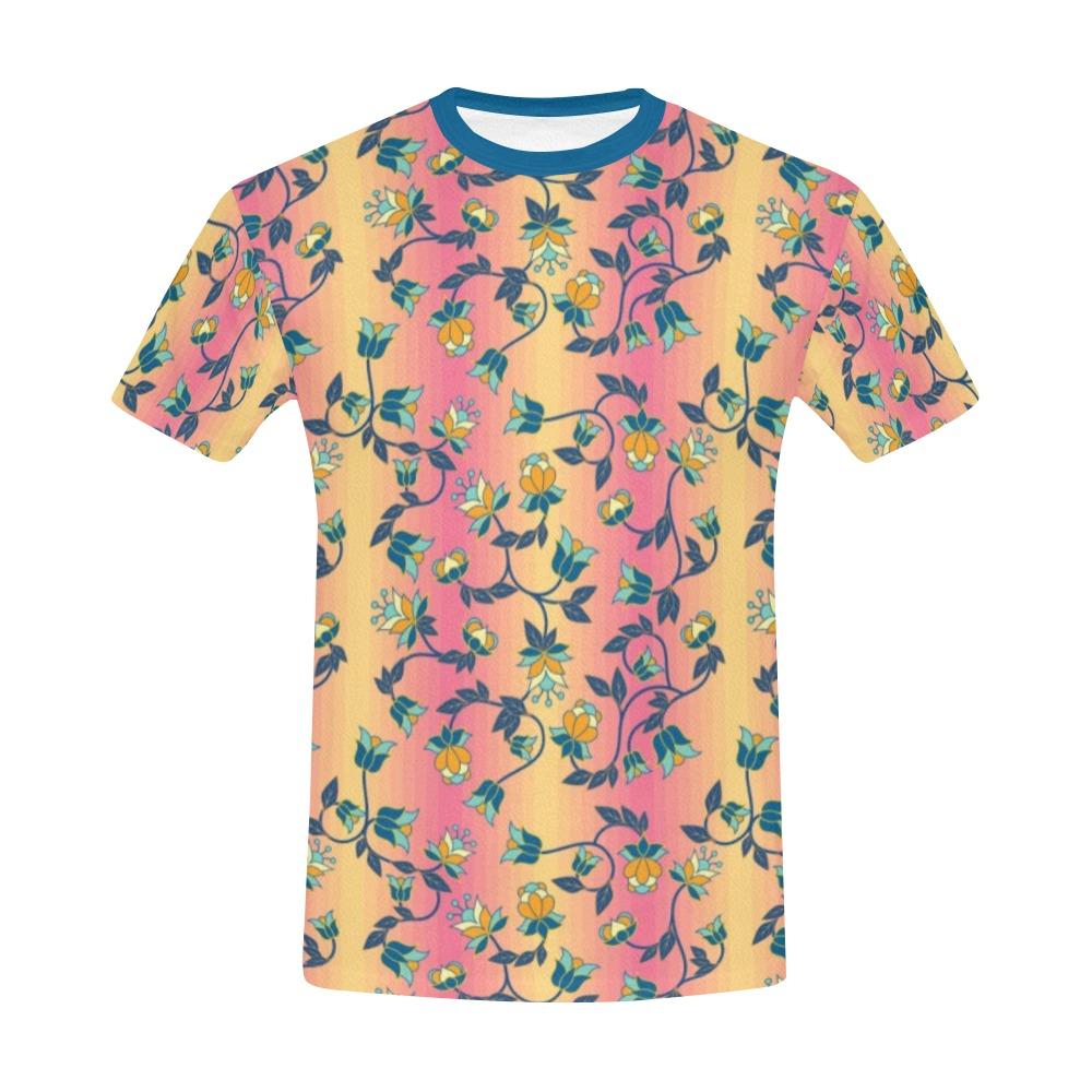 Orange Days All Over Print T-Shirt for Men (USA Size) (Model T40) All Over Print T-Shirt for Men (T40) e-joyer