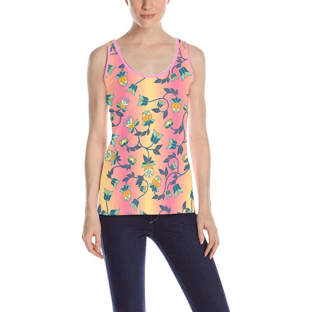 Orange Days All Over Print Tank Top for Women (Model T43) All Over Print Tank Top for Women (T43) e-joyer