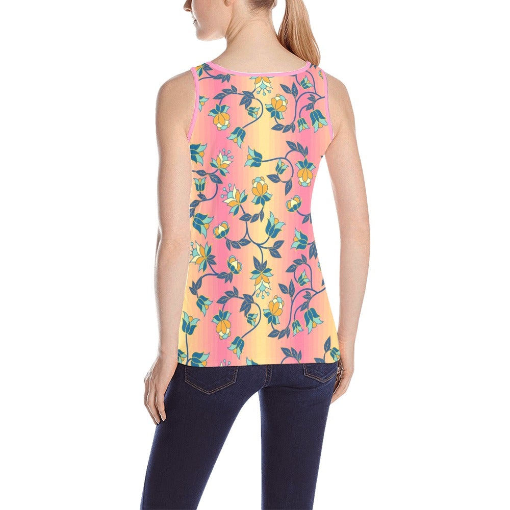 Orange Days All Over Print Tank Top for Women (Model T43) All Over Print Tank Top for Women (T43) e-joyer